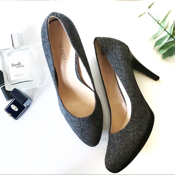 Nine West Shoes - 🌿Nine West🌿 Tweed Herringbone Heels Pumps NWOT